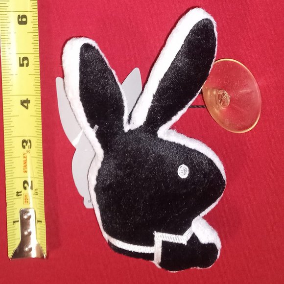 Playboy MINI Black Original Bunny Shaped Pillow - Picture 2 of 6